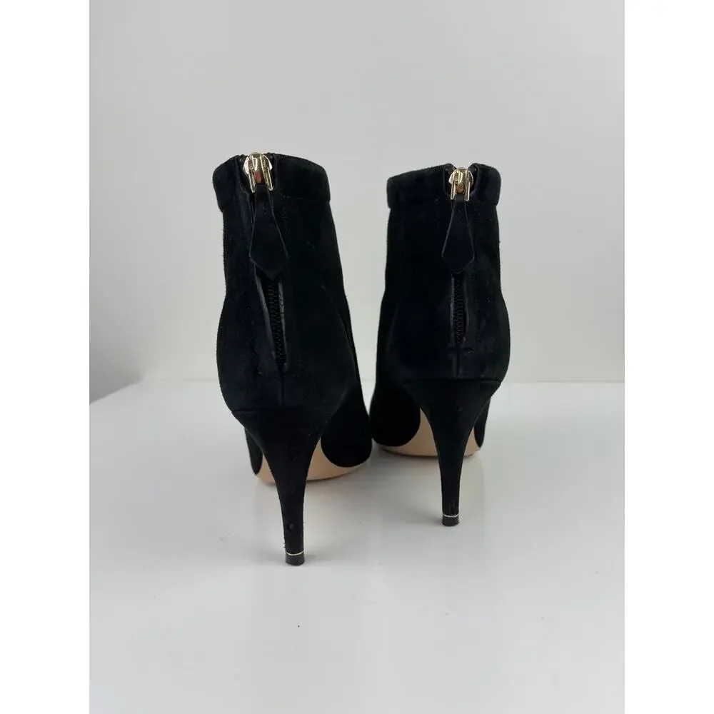 Nicholas Kirkwood Penelope Pearl Ankle Suede Boots Bootie Stiletto Heel Sz 36 6